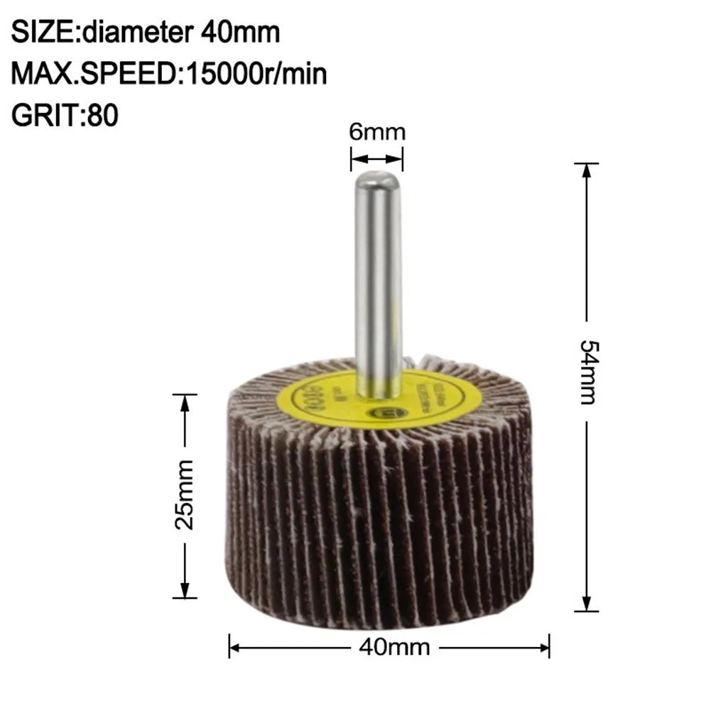 16- 80 Grit Sanding Flap Wheel Disc Abrasive Grinding Dremel