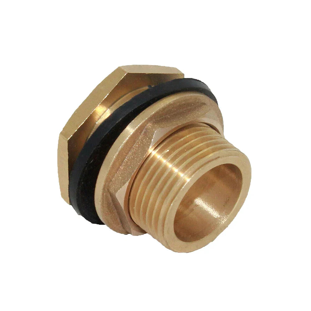 Brass Bib Tap Click-Lock Fitting for Water Tanks & Rain Butts