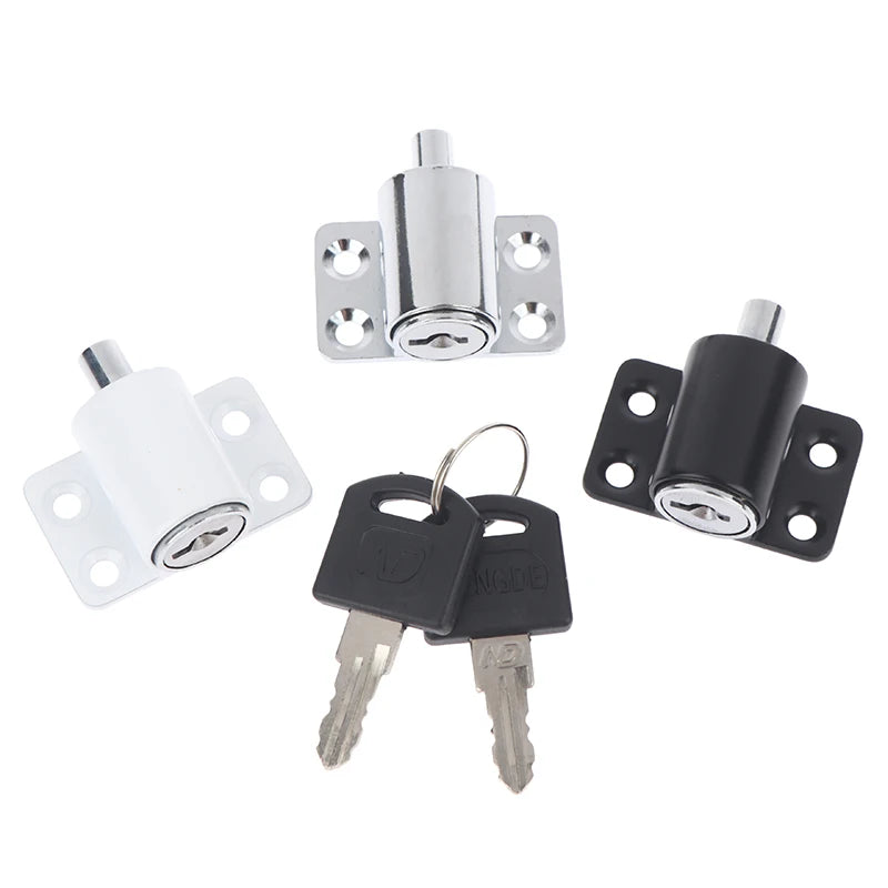 Alloy 2 Keys Sliding Door Window Locks Baby Child Safety Protection Door Security Lock Catches Push-pull Window Limiter Peaceful Pleasures Health and Wellness