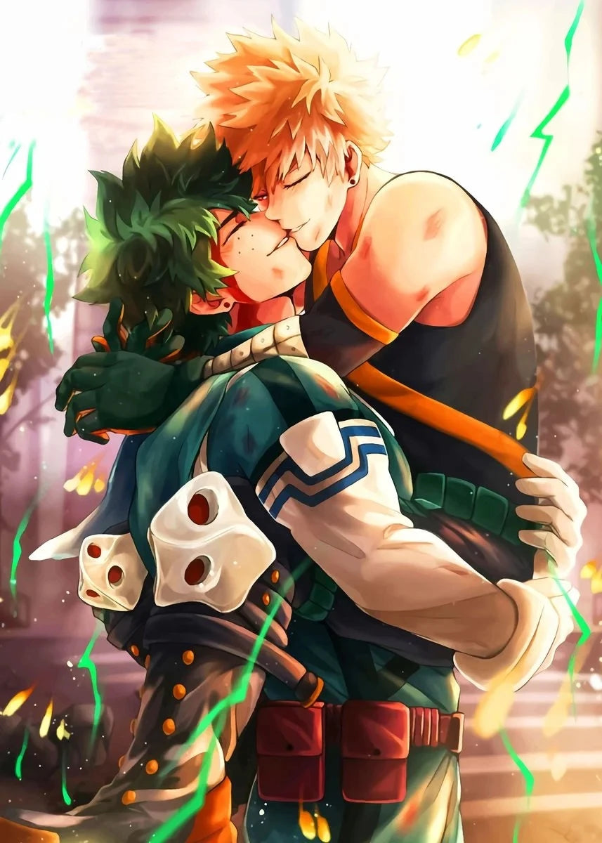 My Hero A-Academia Poster Anime Canvas Painting Wall Print Picture for Boy Bedroom Home Decor Cuadros Peaceful Pleasures Health and Wellness by-6 40x60cm Unframed