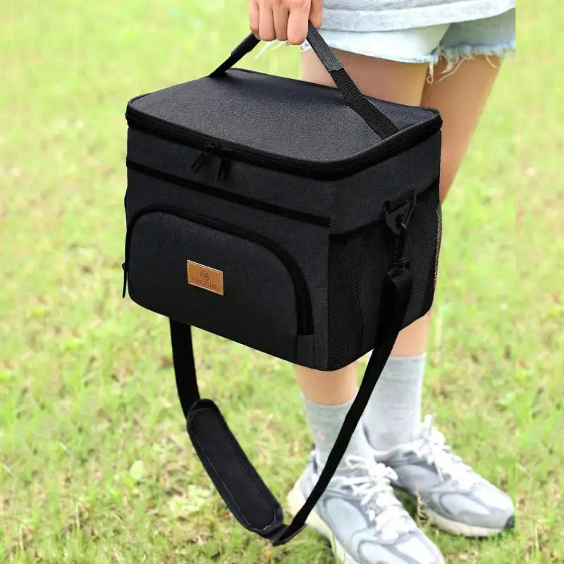 Insulated Picnic Bags Large Capacity Portable Outdoor Hand-held Ice Pack Locked Cold and Dirt Resistant Lunch Box Bag Peaceful Pleasures Health and Wellness
