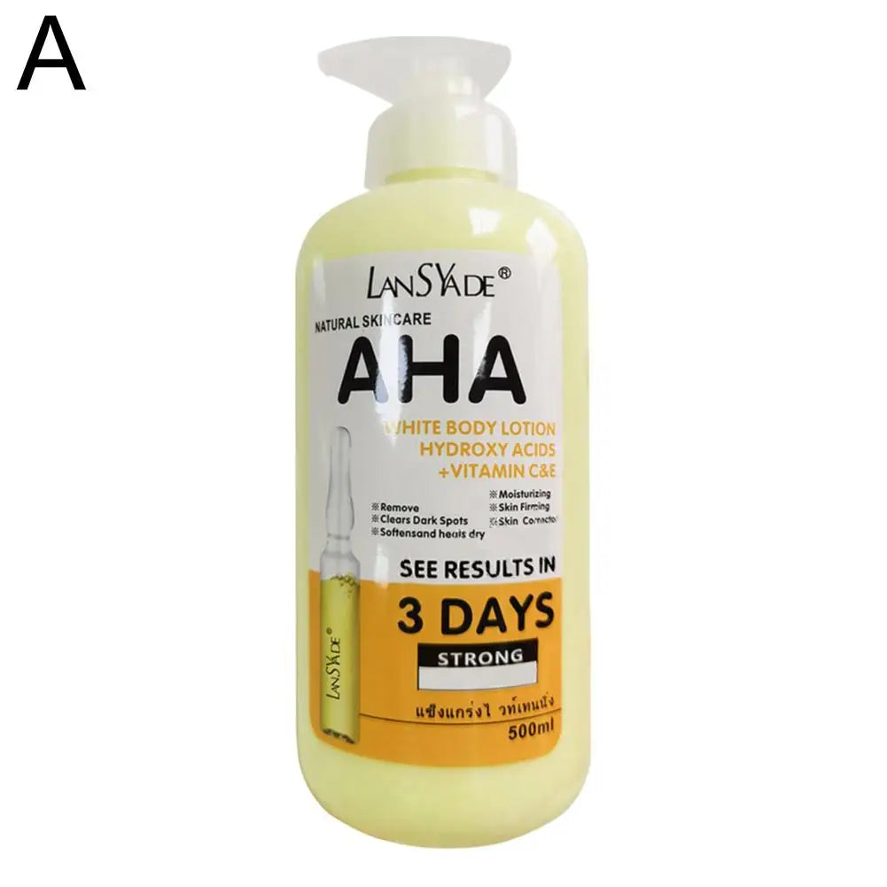 500ml Vitamin C & AHA Brightening Body Lotion | Deep Moisturizer