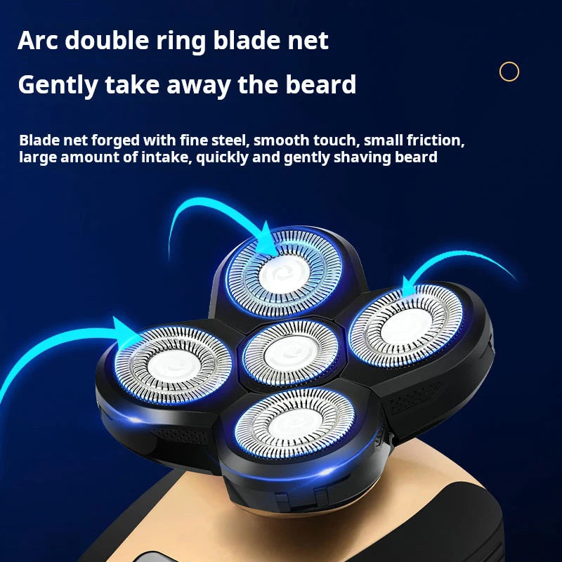 Electric shaver is suitable for men. USB rechargeable cordless electric shaving machine, beauty therapist, hairdressing tool. Peaceful Pleasures Health and Wellness