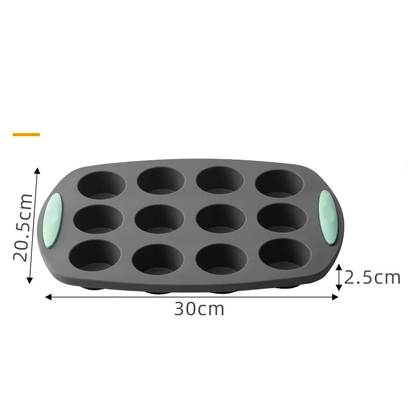 Silicone Muffin Pans for Baking with Metal Frame, Egg Bite Molds, Cupcake Pans 12 Regular Size, Muffin Tins Easy to Pop Nonstick Peaceful Pleasures Health and Wellness 1