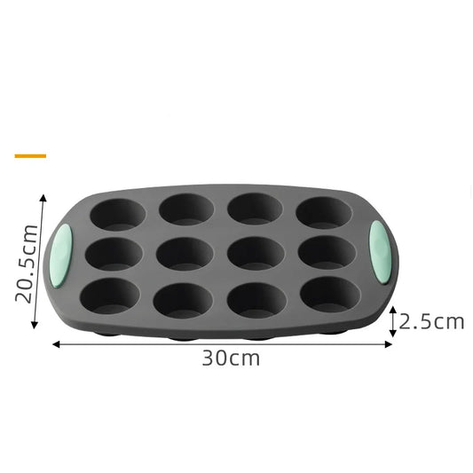 Silicone Muffin Pans for Baking with Metal Frame, Egg Bite Molds, Cupcake Pans 12 Regular Size, Muffin Tins Easy to Pop Nonstick Peaceful Pleasures Health and Wellness 1