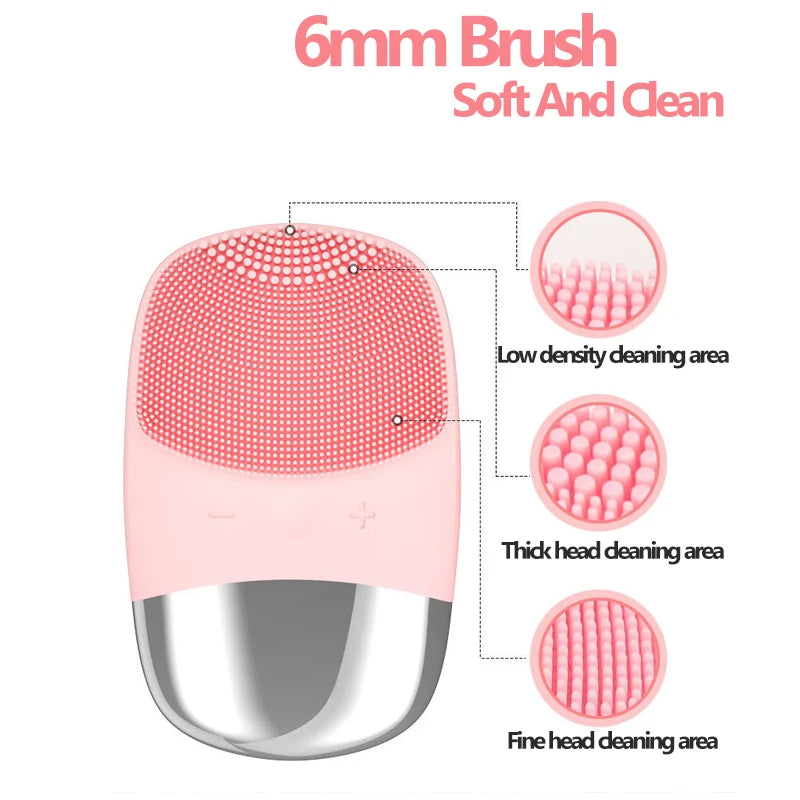 2026 Trending Products Silicone Face Scrubber Electric Deep Cleaning Brush for Men & Women Removing Blackhead Exfoliating Peaceful Pleasures Health and Wellness