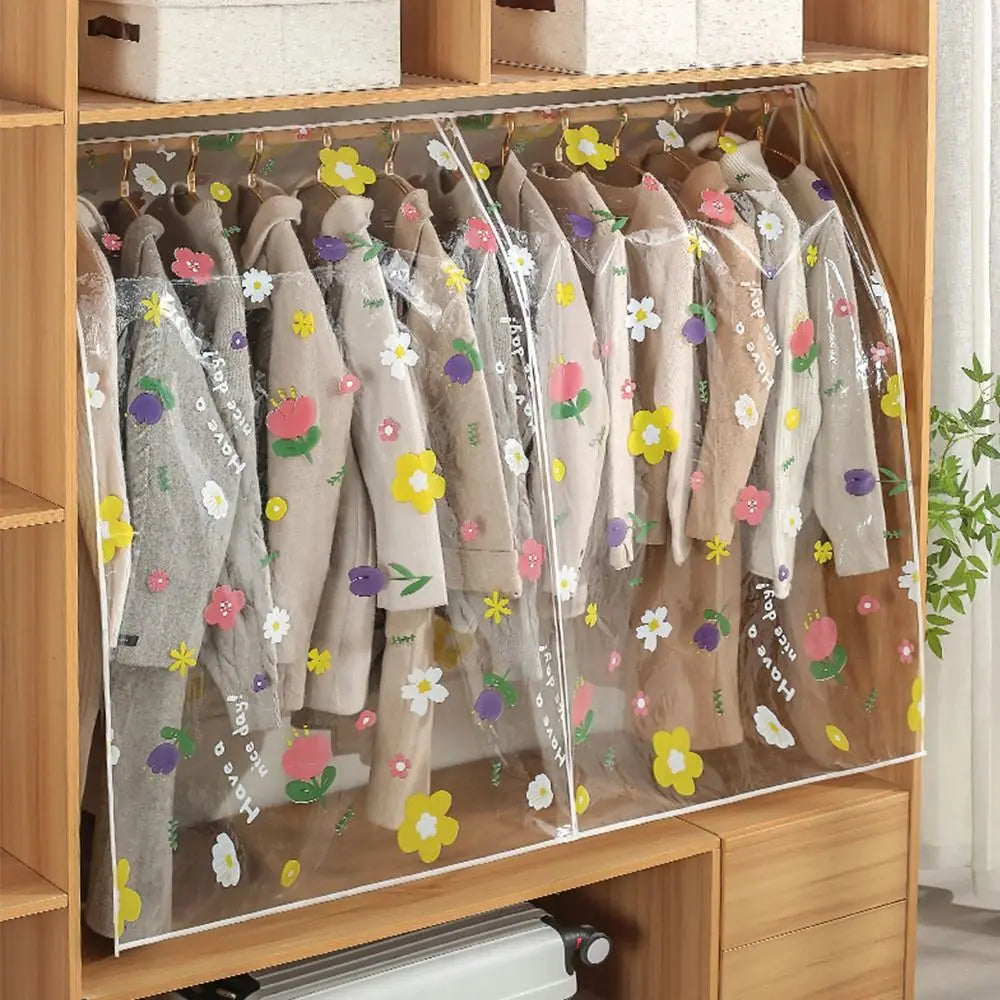 Waterproof Clothes Dust Cover | Hanging Closet Organizer Bags