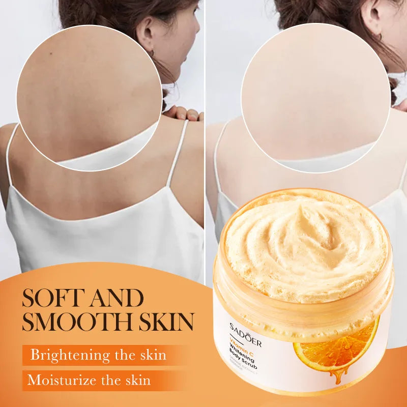 SADOER Vitamin C Body Scrub – Brightening Exfoliating Cream