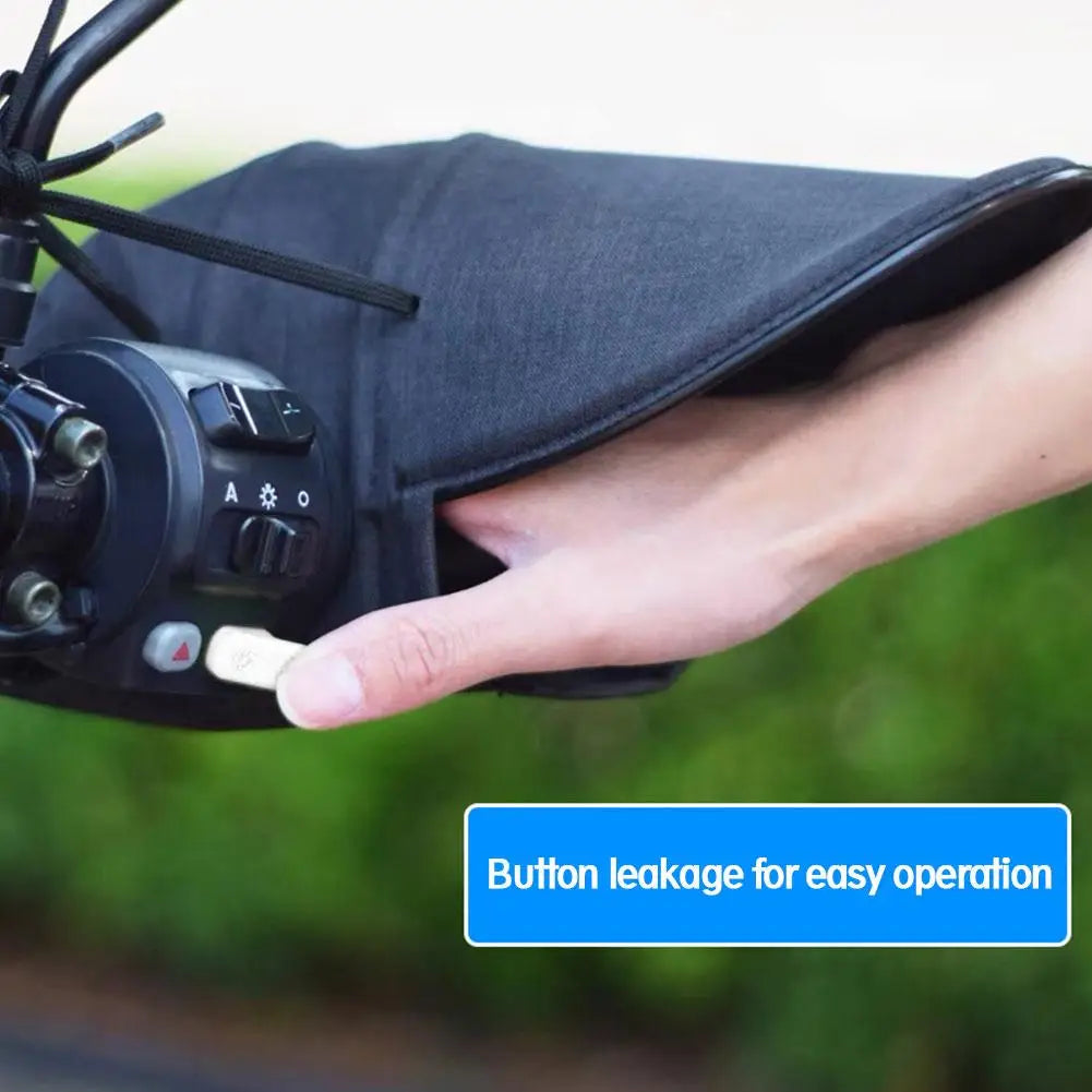 Motorcycle Handlebar Gloves – Waterproof, Windproof & UV Protection