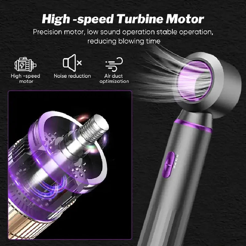 5 In 1 Hair Dryer Electric Hot Air Brush Multifunctional Hair Straightener Curler Blow Dryer Styling Set Peaceful Pleasures Health and Wellness