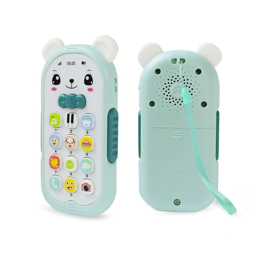 Baby Musical Mobile Phone Cartoon Teether Sound Light Telephone