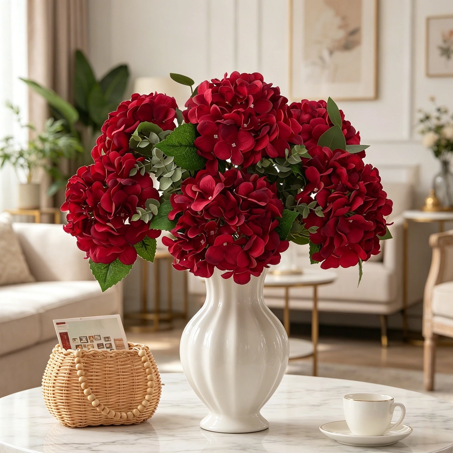 Artificial Silk Hydrangea Flowers | Wedding & Home Decor