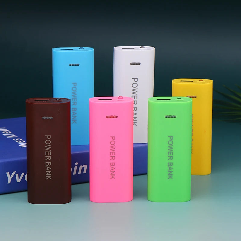 Portable Power Bank Case DIY 2Cell 18650 Battery Box For Smart Phone Charge 5V 1A For 18650 Battery With Indicator Light Peaceful Pleasures Health and Wellness
