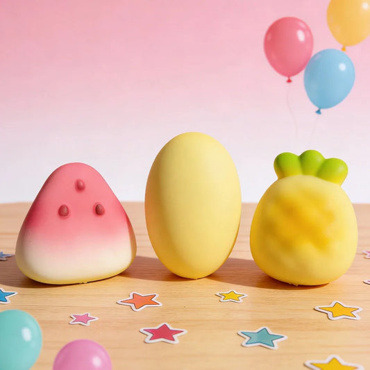 Fruit Squeeze Toy | Slow Rebound Squishy Watermelon & Mango Squishy Squeeze Toy Peaceful Pleasures Health and Wellness