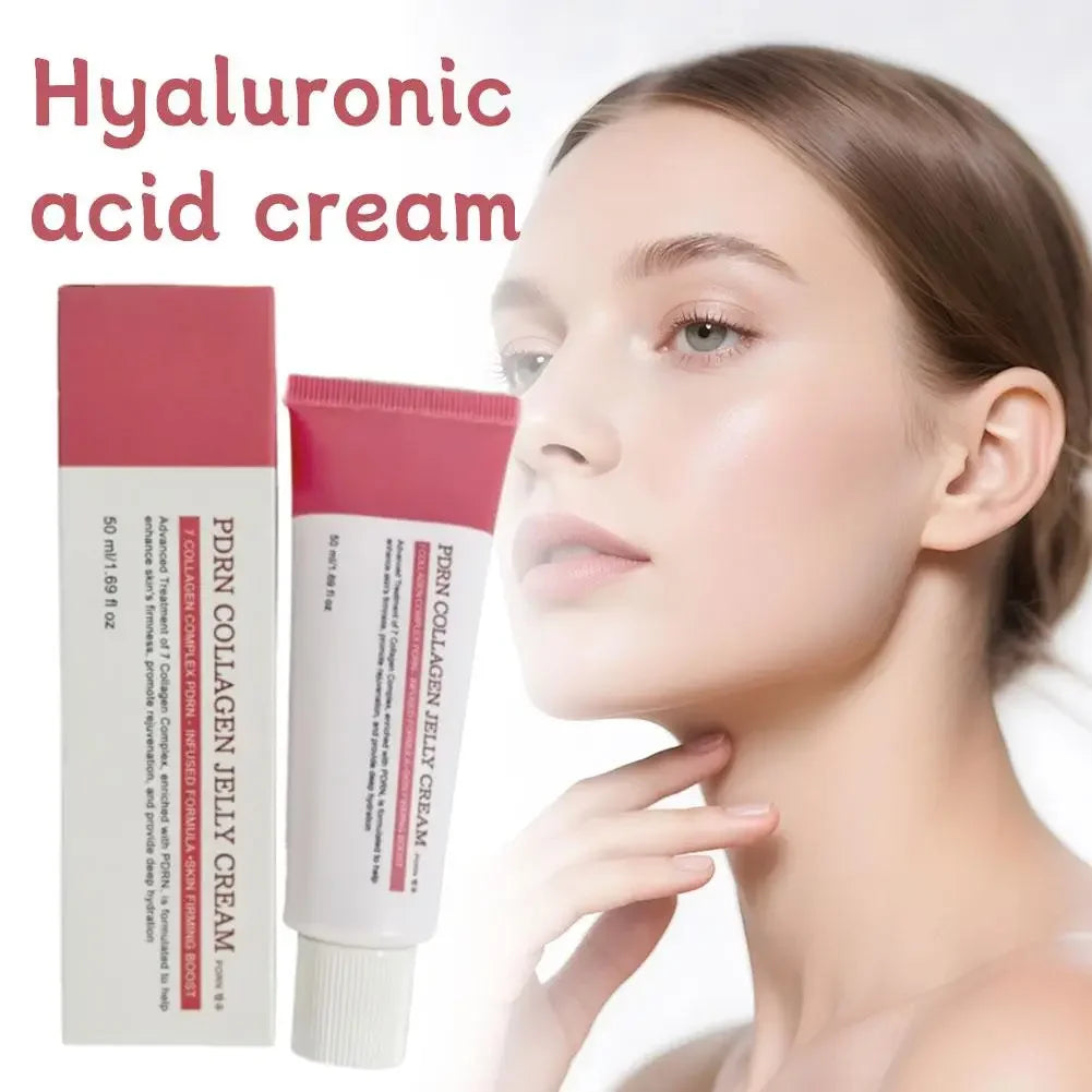 Korean PDRN Collagen Jelly Cream Hyaluronic Acid Anti-wrinkle Moisturizing Skin Firming Boost Plumping Even Skin Tone Skin Care Peaceful Pleasures Health and Wellness