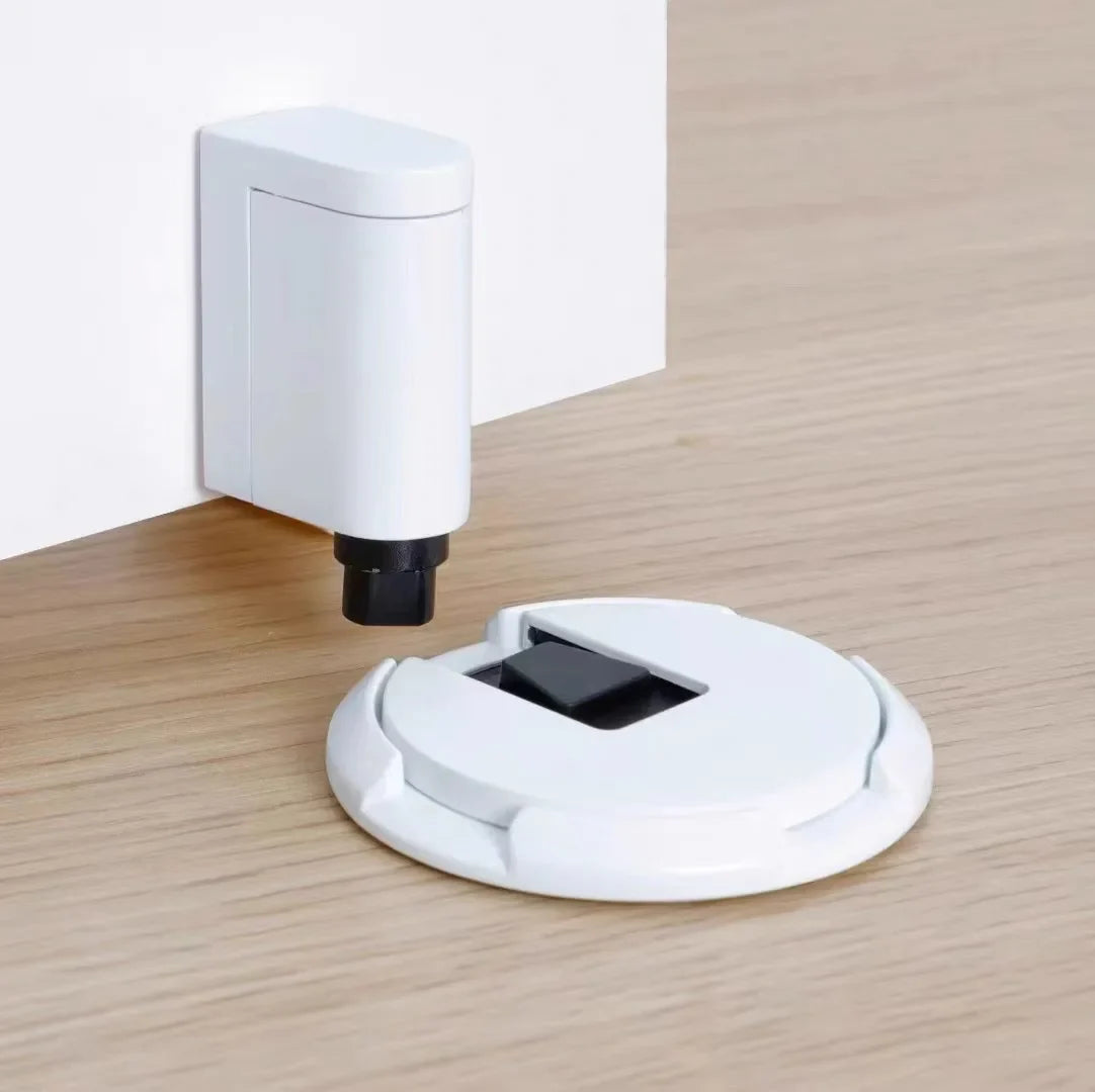 Magnetic Door Stopper – No-Drill Silent Floor Stop with Adhesive