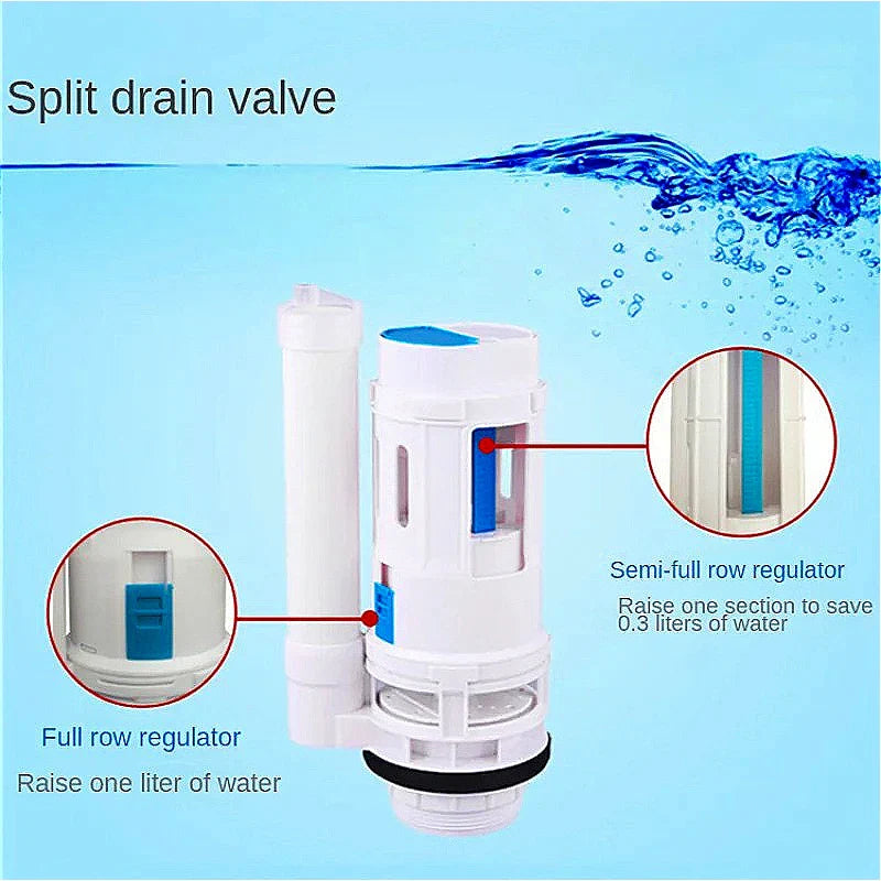 Dual Flush Toilet Cistern Valve – Two-Button Fill & Drain Kit