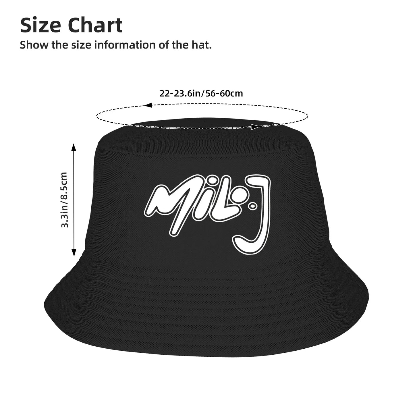 Rapper Milo J Bucket Hat Summer Fashion Fisherman Hats For Couple Personality Fishing Caps Outdoor Graphic Visor Hats Peaceful Pleasures Health and Wellness