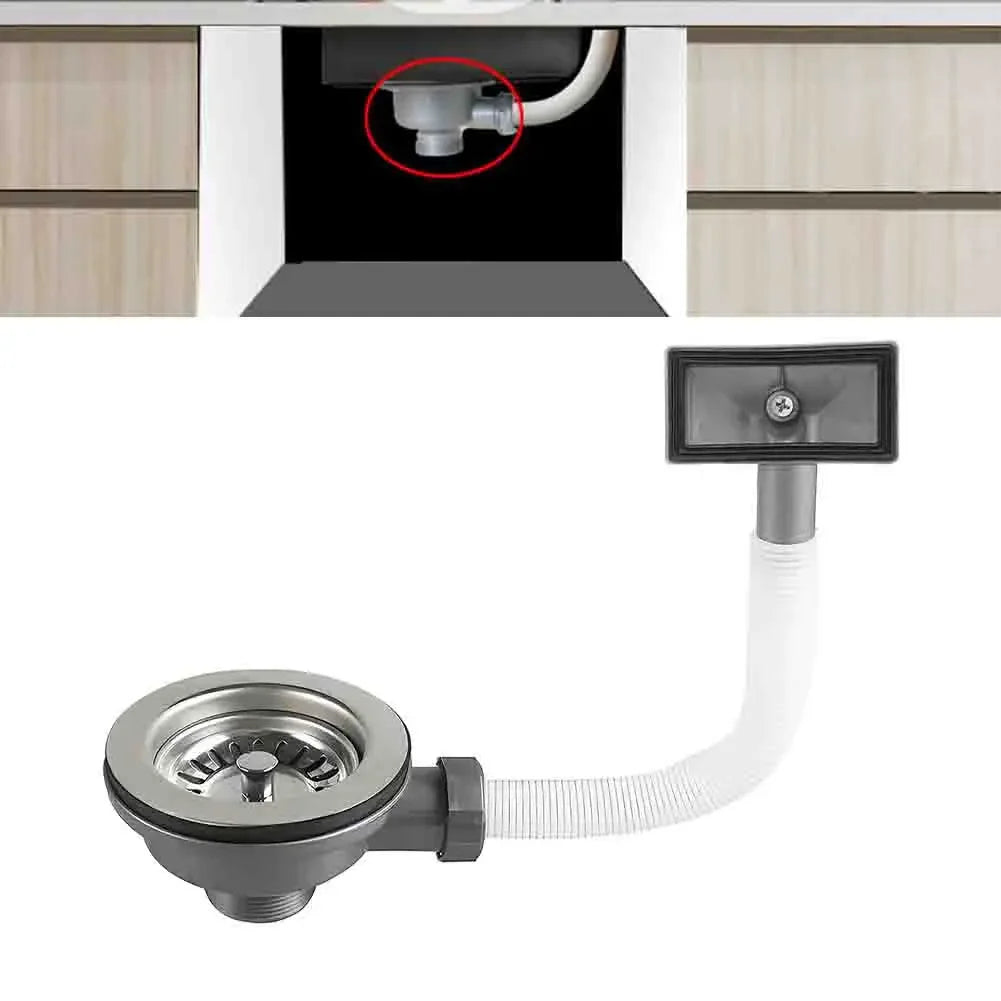 114mm Stainless Steel Sink Drain Strainer Basket with Overflow