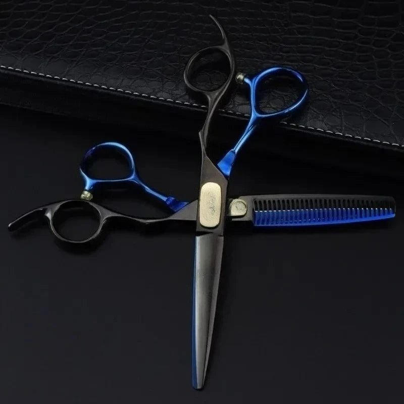 professional Japan 440c steel 6 inch Bull head hair cutting scissors haircut thinning barber cut shears hairdressing scissors Peaceful Pleasures Health and Wellness