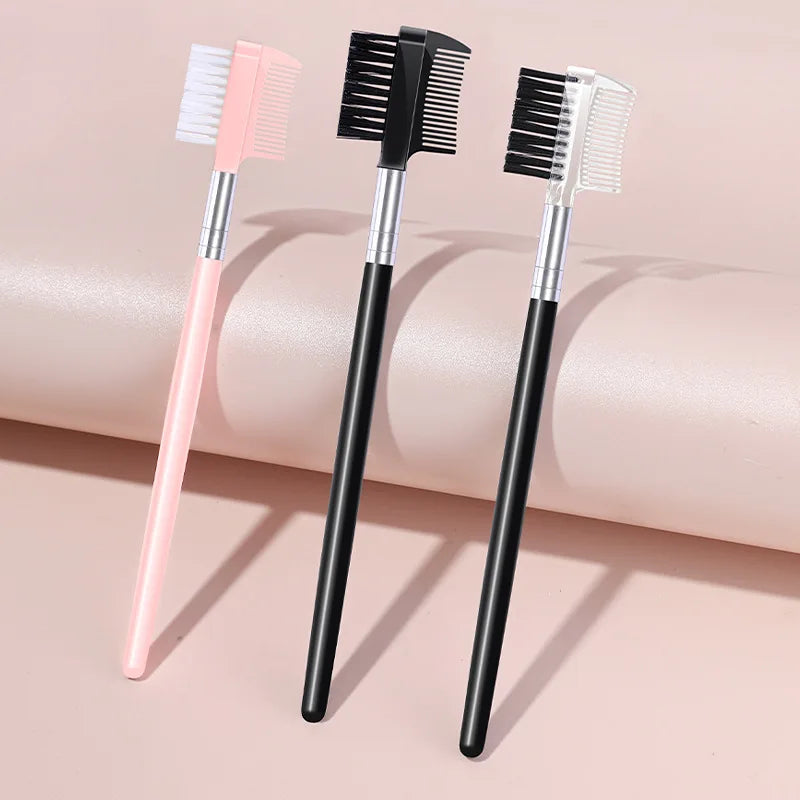 Dual-Headed Eyebrow Comb Makeup Brush Beauty Tool Professional Lash & Brow Comb, Dual-Sided Brush Creates Groomed Lashes & Brows Peaceful Pleasures Health and Wellness