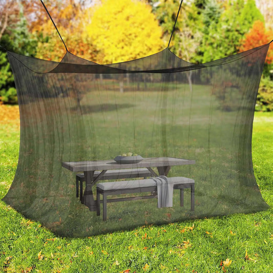 300*300*250cm Camping Fly Net Mesh Canopy Fly Barrier For Outdoor Patio Balcony Backyard Pergola Gazebo, Insect Protection Peaceful Pleasures Health and Wellness