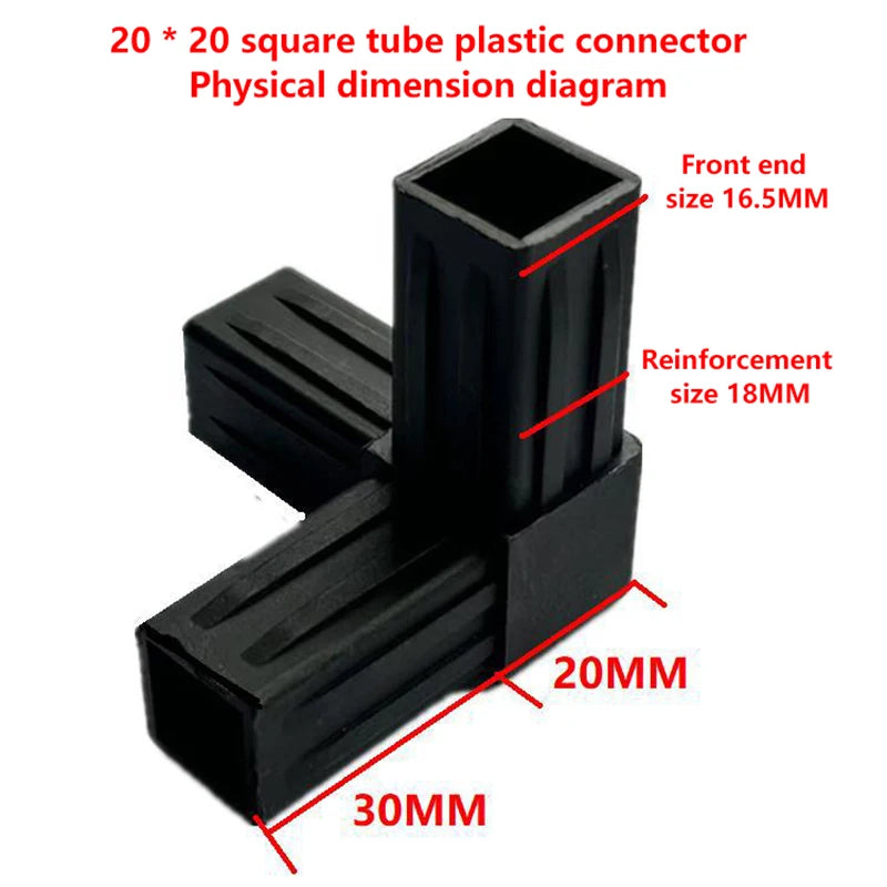 New 1/5Pcs 20MM 2/3/4-/5-way Cross Square Pipe Fittings 20X20Pipe Angle Code Hexagonal Through Plastic Fittings ABS Connector Peaceful Pleasures Health and Wellness
