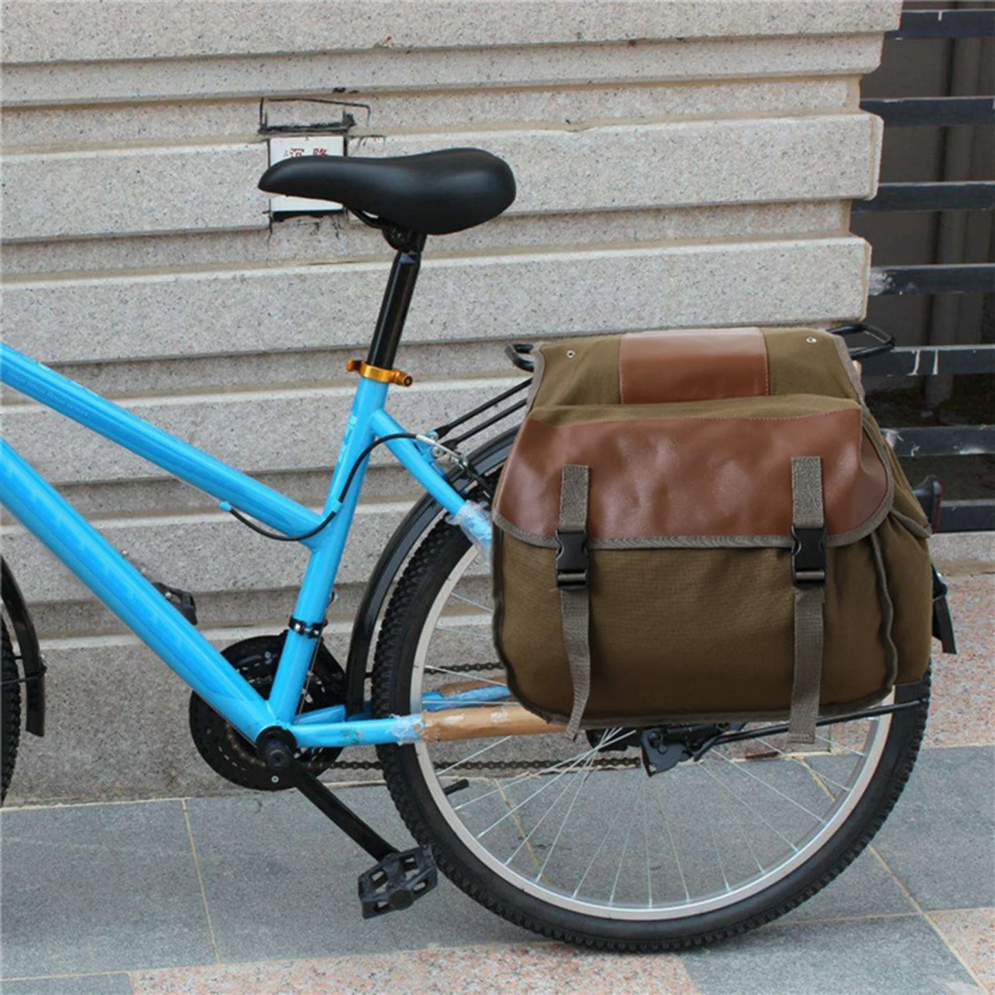 Motorcycle Canvas Saddle Bag – Large Capacity Waterproof Panniers