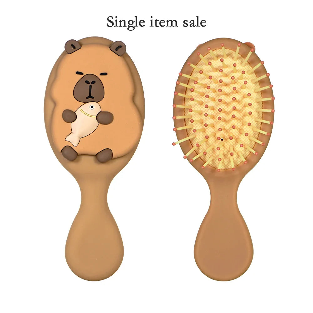 Capybara Hair Brush – Detangling & Scalp Massage Tool