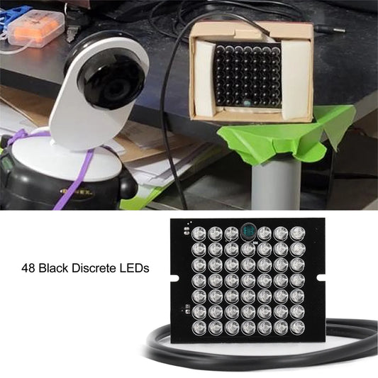 940nm Camera Light Board CCTV Camera Auxiliary Lamp High Power DC12V Built in Light Sensor Compact Design for Home Indoor Use Peaceful Pleasures Health and Wellness