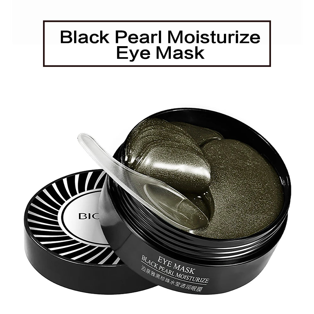 Pomegranate Eye Mask Multi-Effect Nourishing And Moisturizing Eye Patch for Hydrating the Eye Area 60pcs/bottle-1 bottle Peaceful Pleasures Health and Wellness 1box Pearl 80G