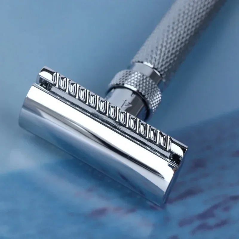 Yaqi Adjustable The Final Cut Chrome Color mens Safety Razor 77mm Handle Length And 12mm Handle Diameter For Boyfriend's Gift Peaceful Pleasures Health and Wellness