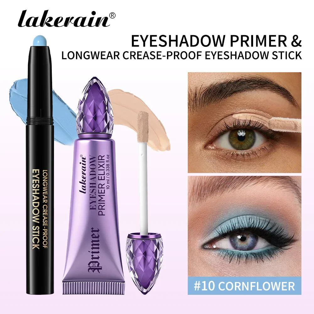 Waterproof Eyeshadow Stick & Primer Set | 11Hr Vibrant Wear