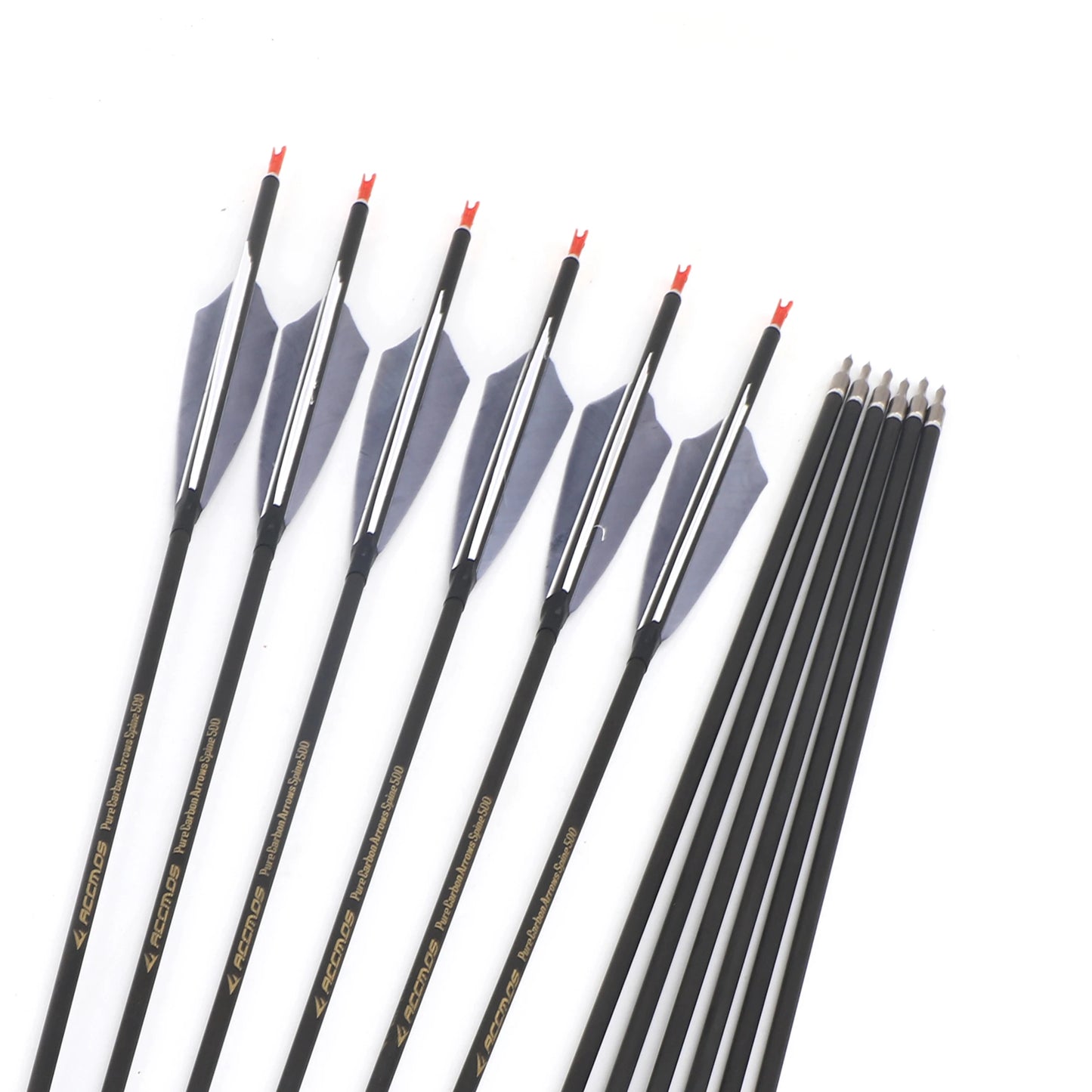 6-12p Pure Carbon Arrow ID6 Spine 300 400 500 600 700 800 Nature