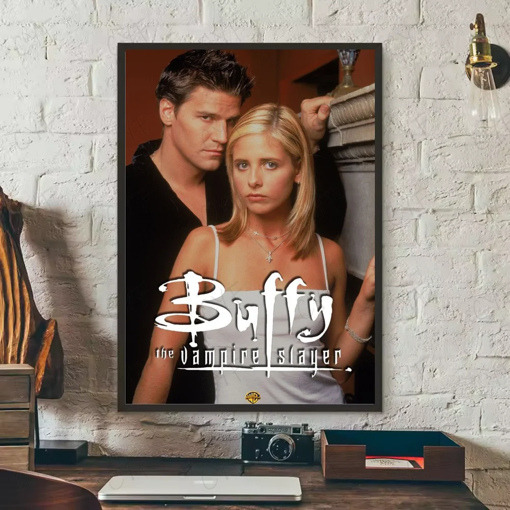 Vintage Buffy The Vampire Poster HD art sticky wall waterproof home living room bedroom bar aesthetic decoration Peaceful Pleasures Health and Wellness
