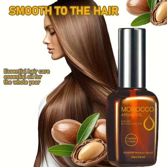 Moroccan Argan Hair Oil – Smooth, Moisturize & Shine All Types Hair Care Oil Oasis Select Smoothing & Straightening