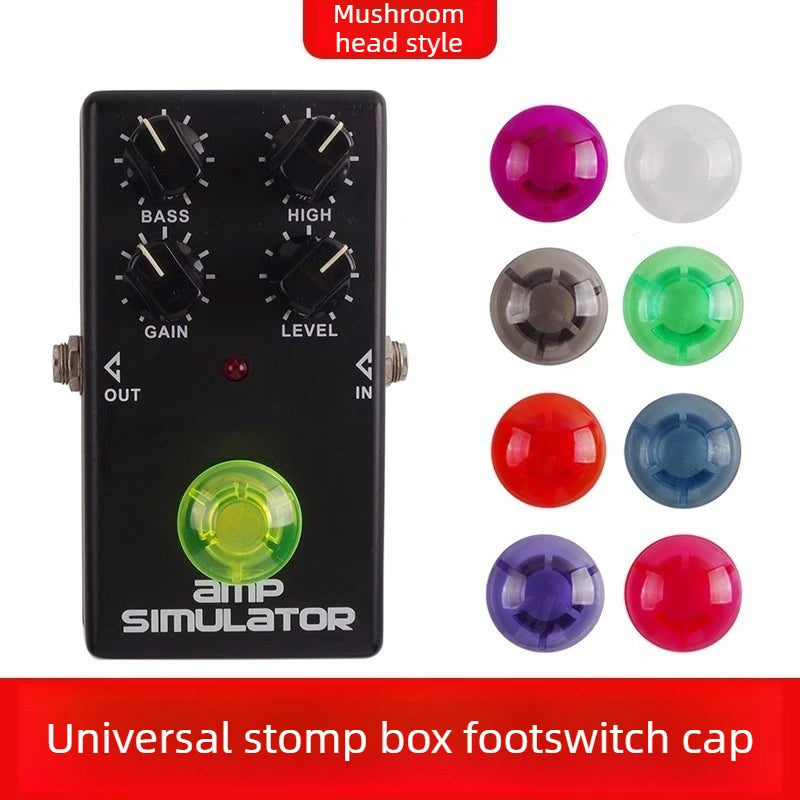 Electric Guitar Effect Pedal Switch Cover Round Diamond Head