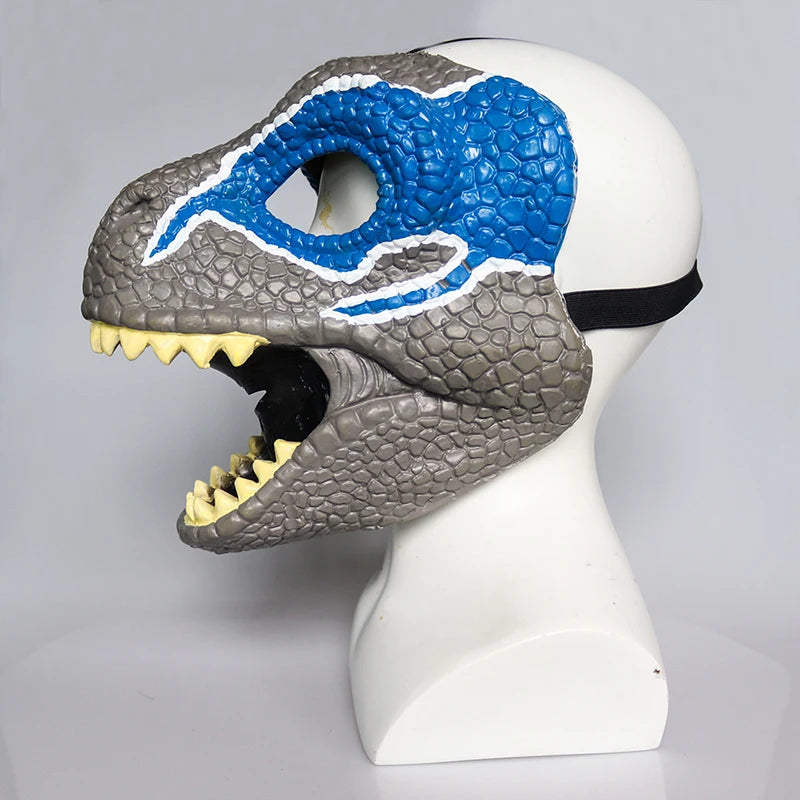 Halloween Opening Dinosaur Mask Halloween Foldable Latex Dinosaur Masque for Halloween Themed Party Accessory Peaceful Pleasures Health and Wellness