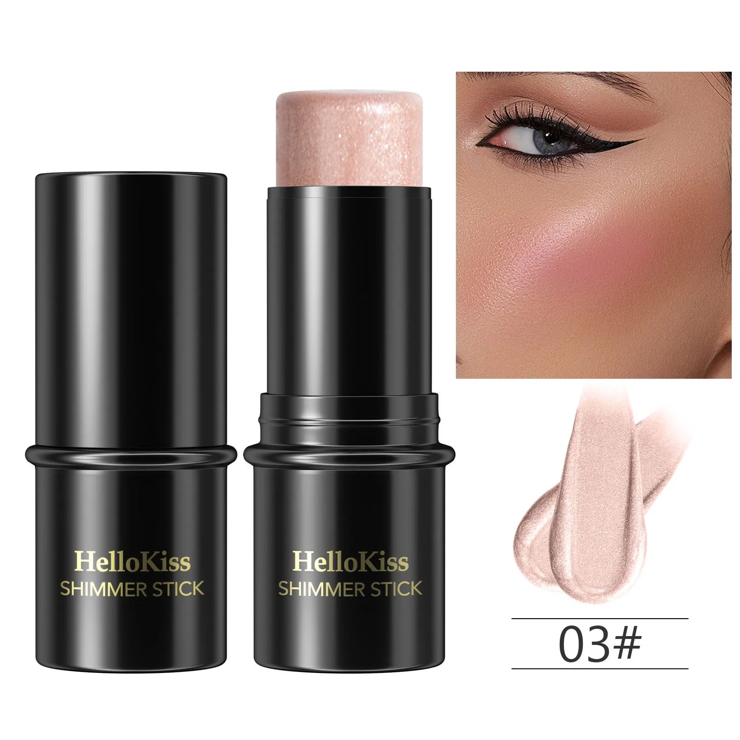 4-in-1 Highlight & Contour Stick | Bronzer Blush Concealer