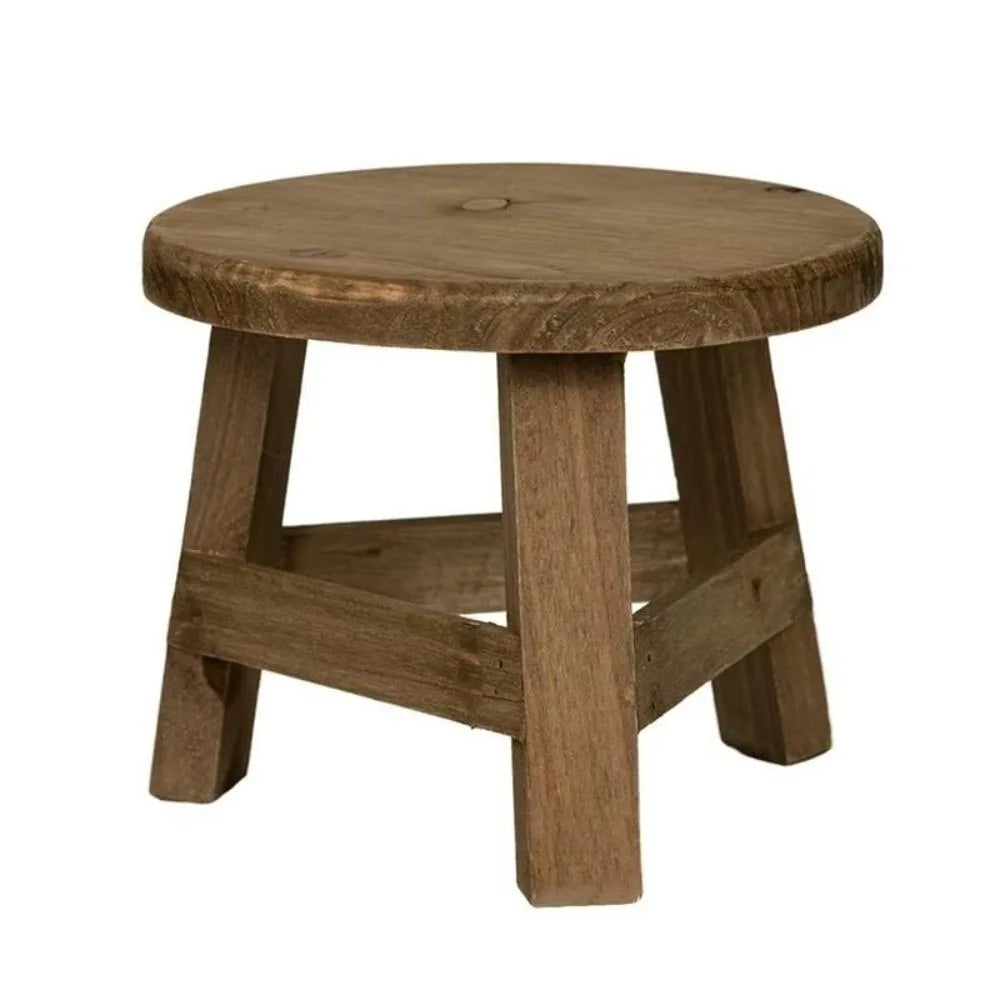 Mini Wooden Plant Stand | Bonsai & Flower Pot Display Stool