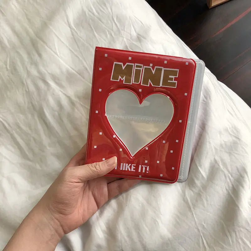 Mini Photo Album 64 Pockets Cartoon Photocard Holder Book Collect