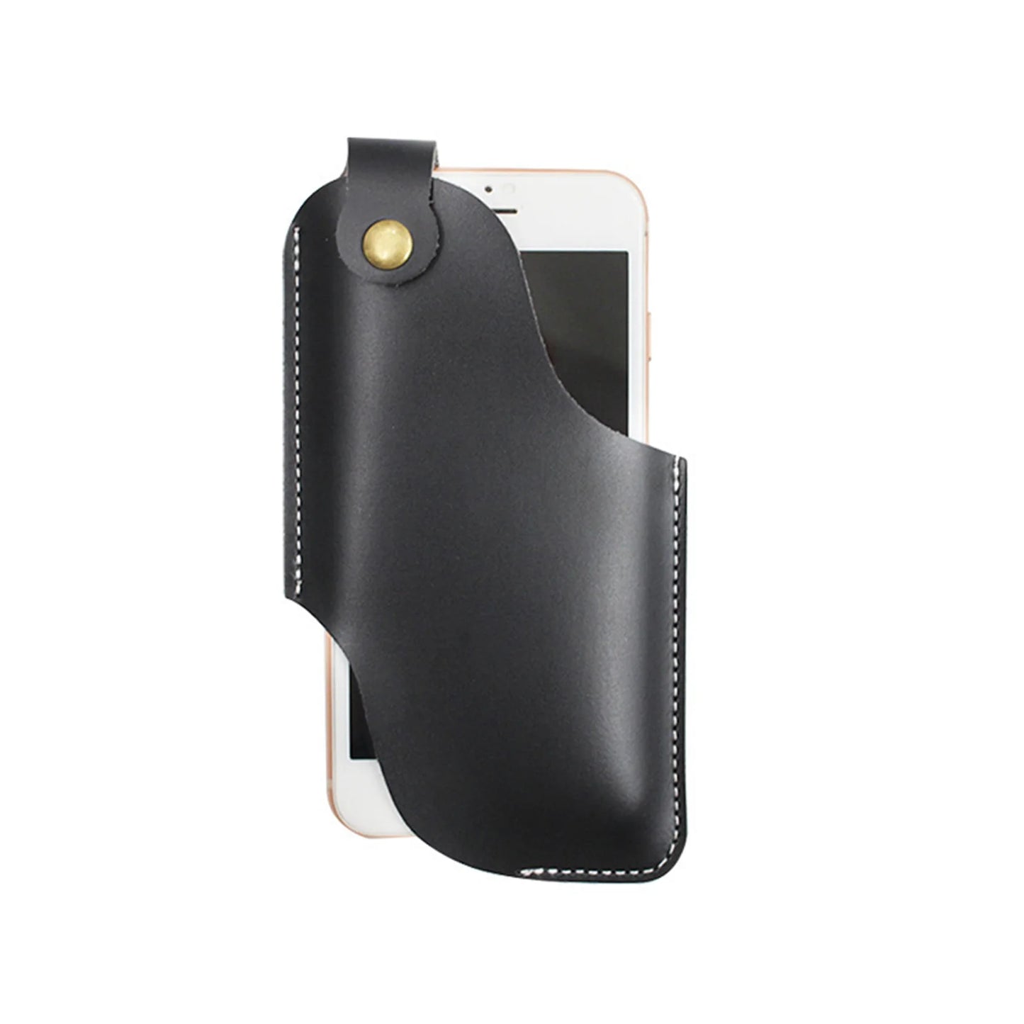 Durable Phone Belt Holder Pouch Universal Black Phone Holster with Belt Loops for Men Carrying Pouch Peaceful Pleasures Health and Wellness Large