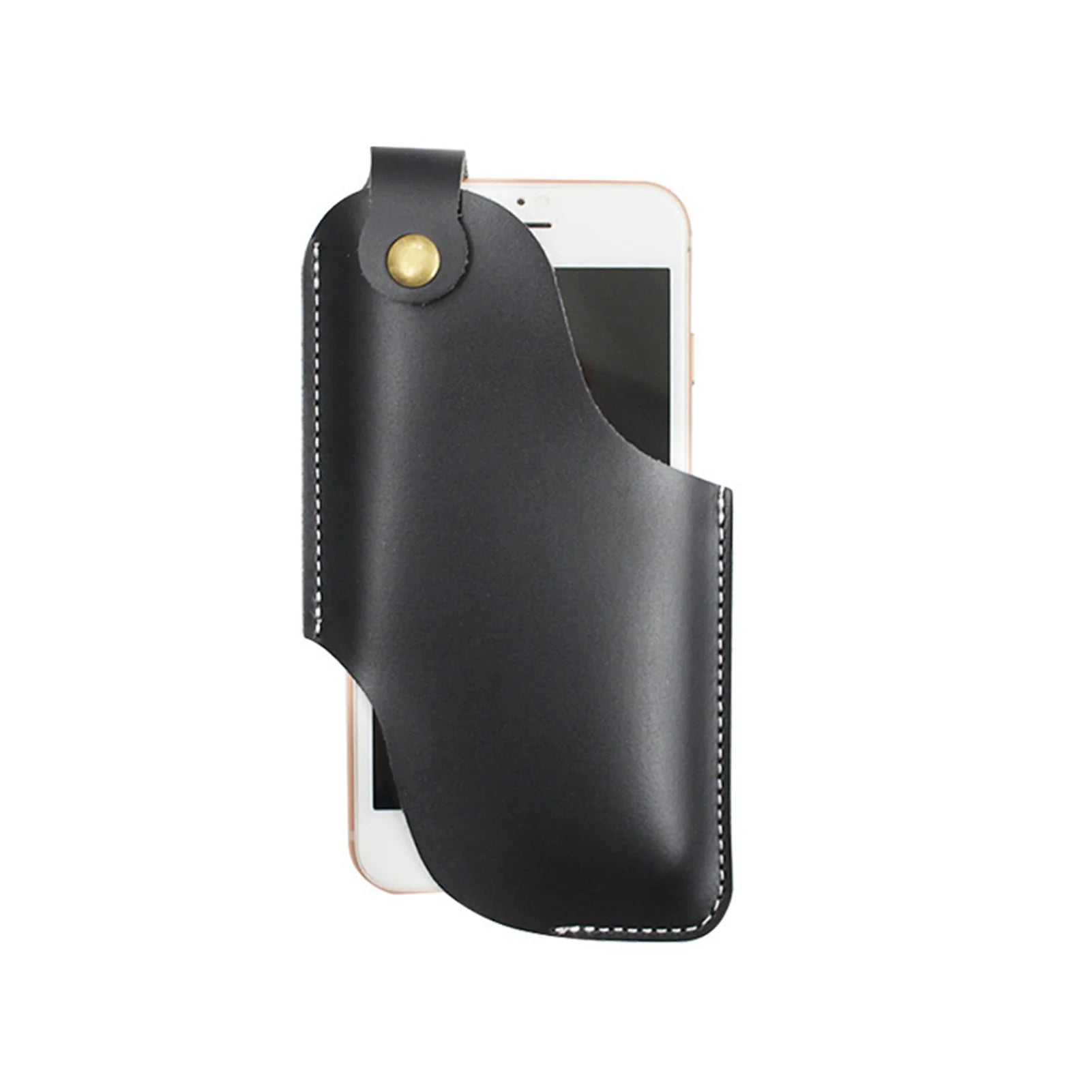 Durable Phone Belt Holder Pouch Universal Black Phone Holster with Belt Loops for Men Carrying Pouch Peaceful Pleasures Health and Wellness Large