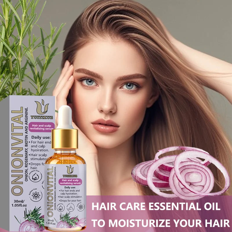YUITIKUE Onionvital Hair Serum | Onion, Rosemary & Biotin Formula | For Scalp & Hair Ends Hydration 30ml Peaceful Pleasures Health and Wellness