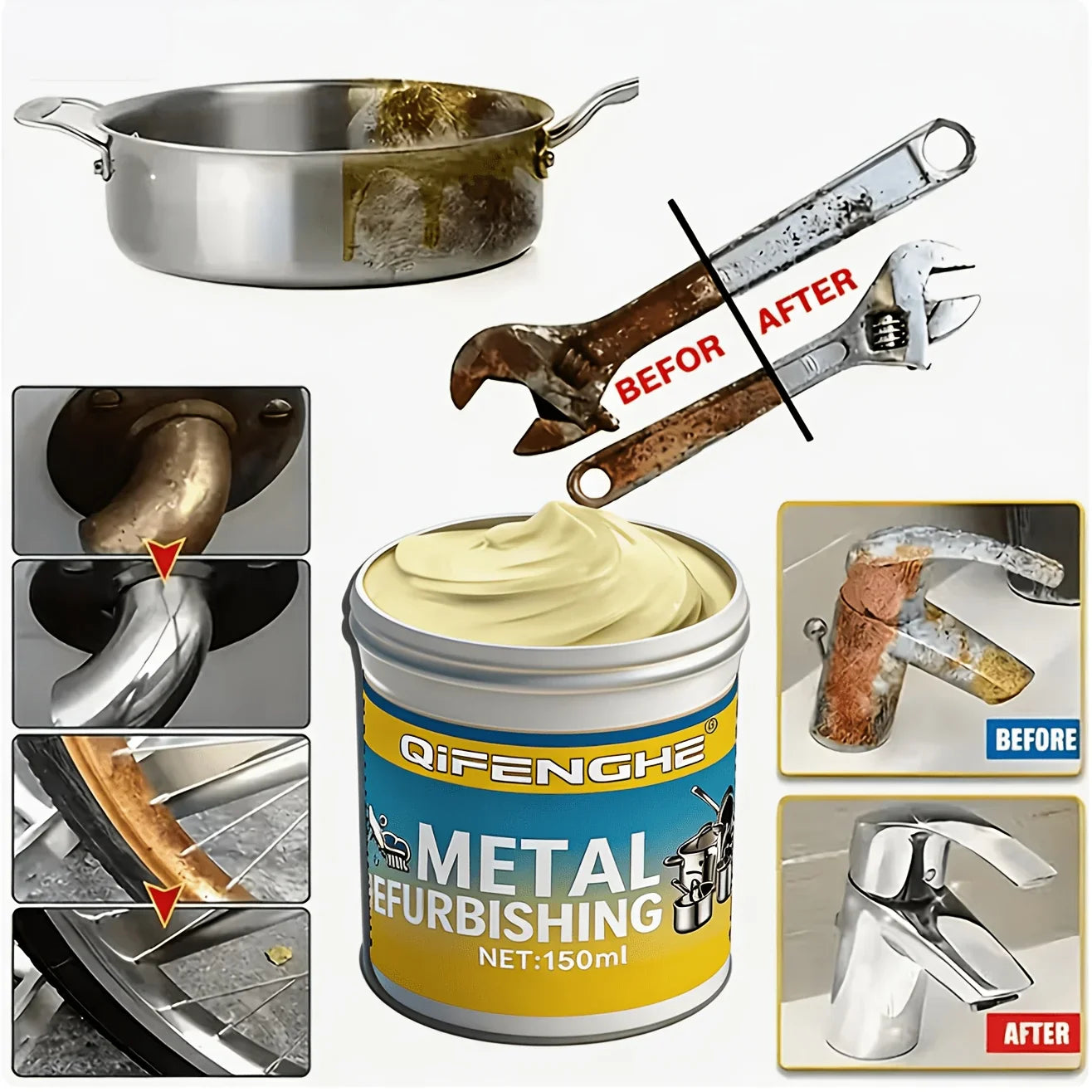 Metal Polishing Paste – Chrome & Multi-Metal Polish Compound