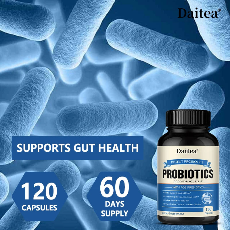 Probiotics and Prebiotics Capsules Support Gut Health and The Immune System, Relieving Occasional Constipation & Bloating Peaceful Pleasures Health and Wellness