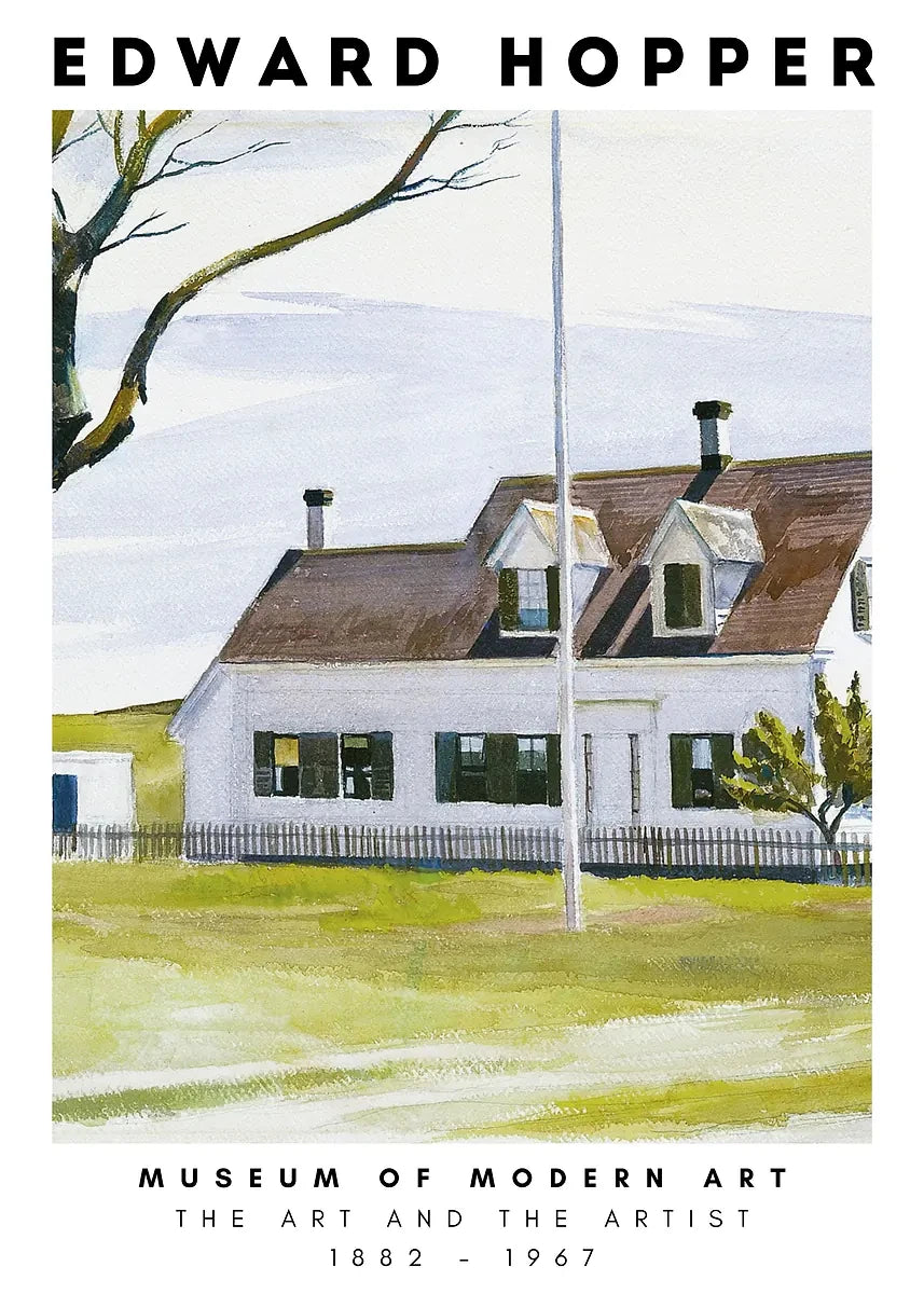 Edward Hopper Museum Exhibition Abstract Posters and Prints Canvas Painting Wall Art Picture for Living Room Home Decor Cuadros Peaceful Pleasures Health and Wellness DM89-4 40x50cm Unframed