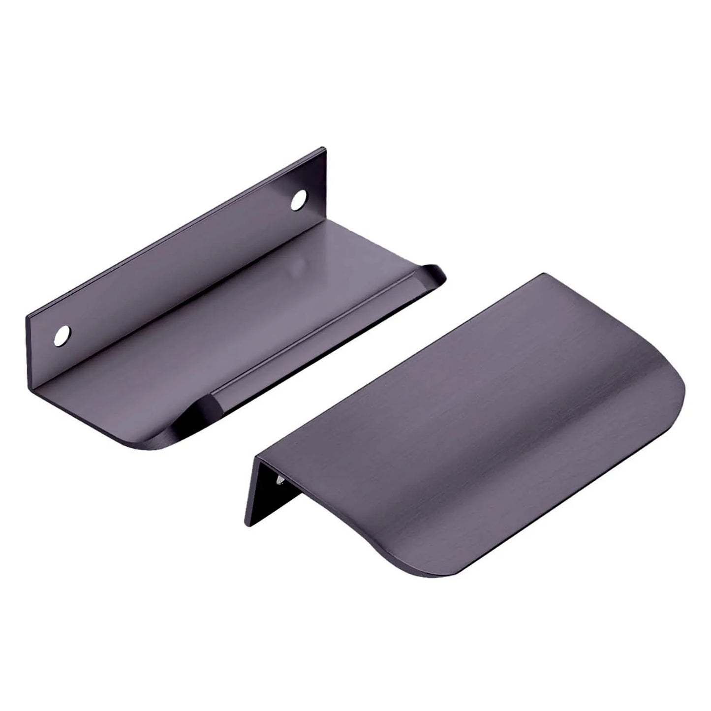 Finger Edge Pulls for Cabinets Metal Dresser Knobs Cabinet Door Pulls Knobs for Furniture Closet Wardrobe Peaceful Pleasures Health and Wellness Gray 8mm