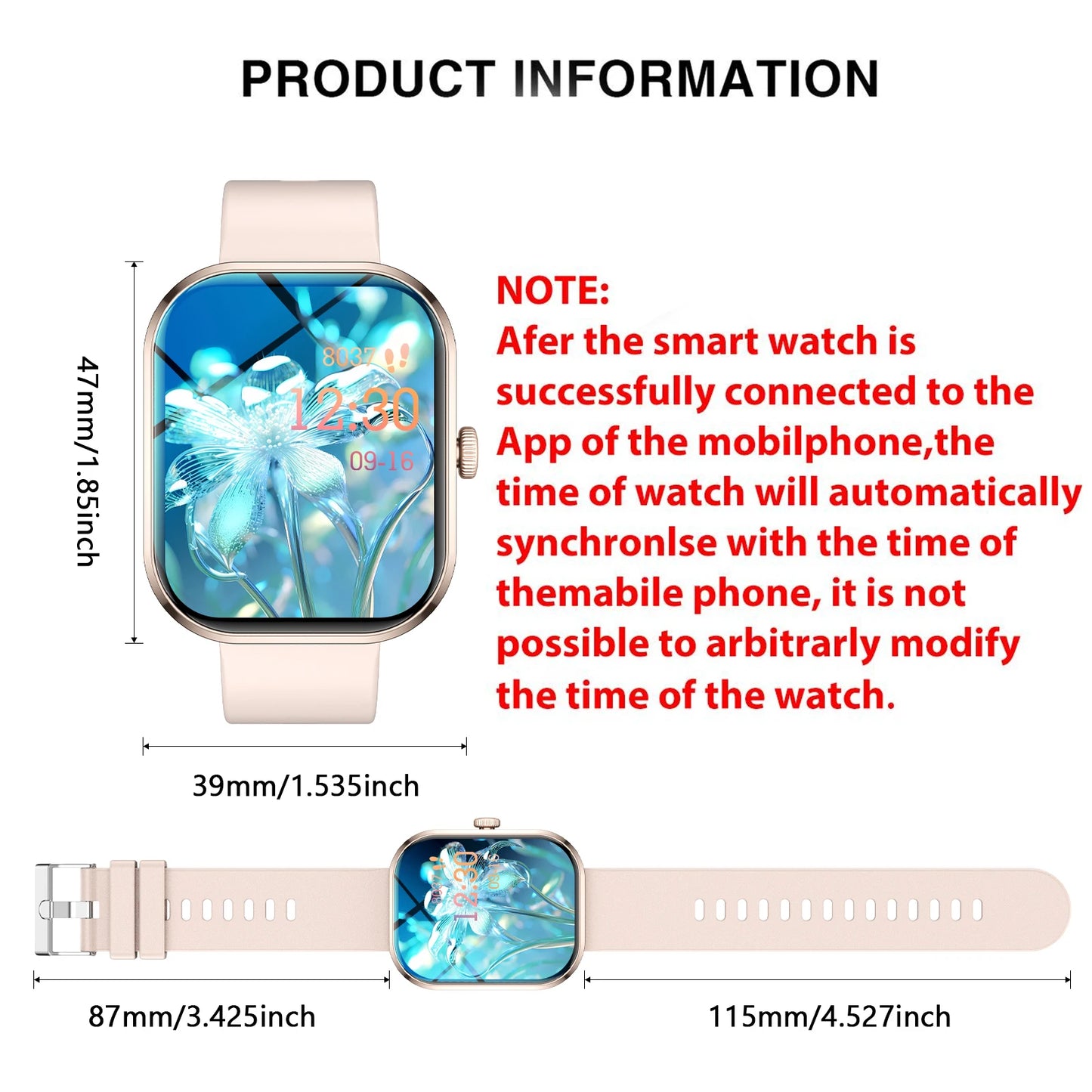 LOMAXFR G21 HD Touch Smart Watch | Calls, Fitness & Alerts