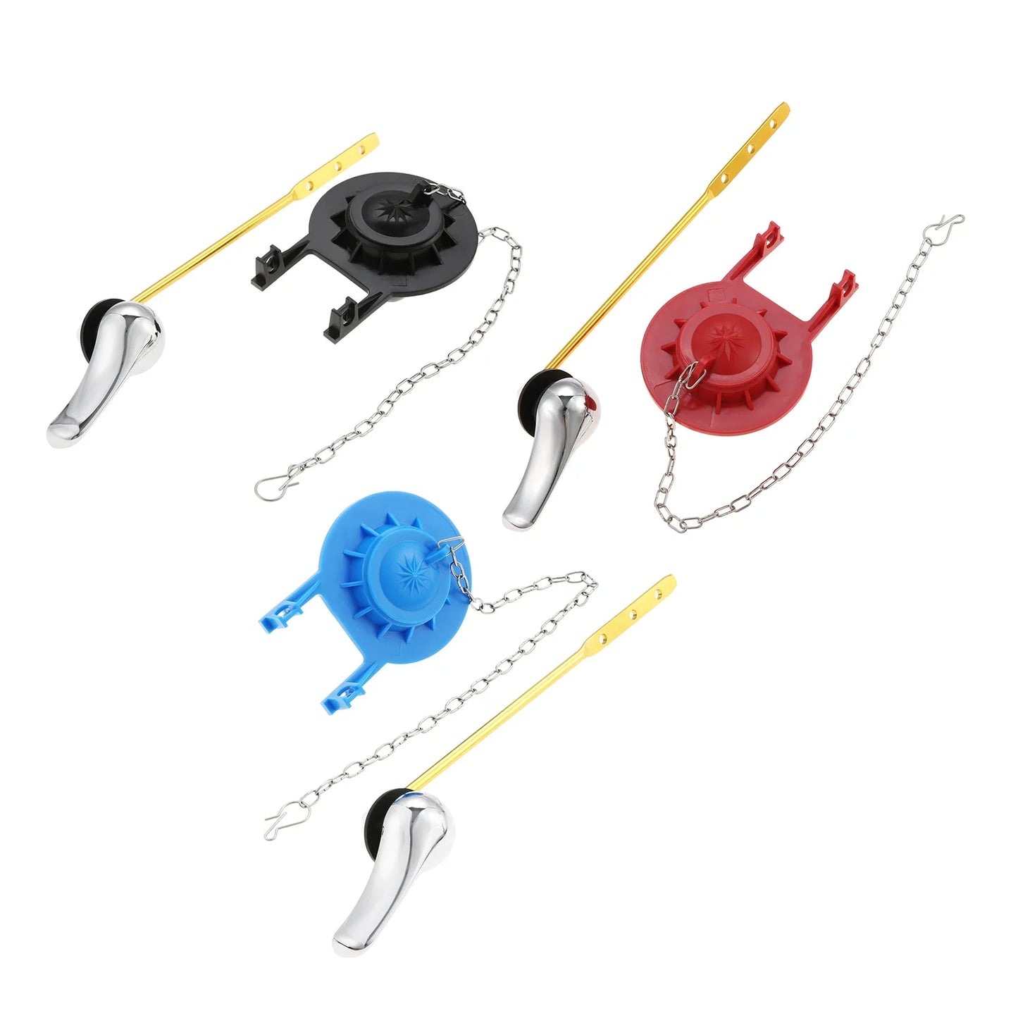 Toilet Tank Handle & Flapper Kit – 2" Flush Valve, Tool-Free